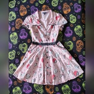 Sourpuss Bunny Brains Diner Dress